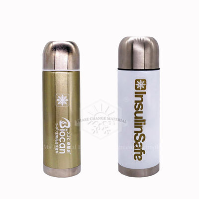 2-8 ° C SS304 PCM Travel Cooler Flask 36 Jam Untuk Biomedik Dan Membawa Insulin