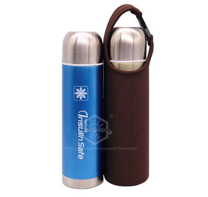 Perjalanan 18°C ​​Premium Insulin Cooling Bottle Didinginkan Portabel 72 Jam