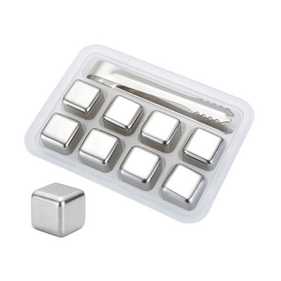 Frosting Es Batu Stainless Steel yang Dapat Digunakan Kembali Terukir Untuk Mendinginkan Anggur